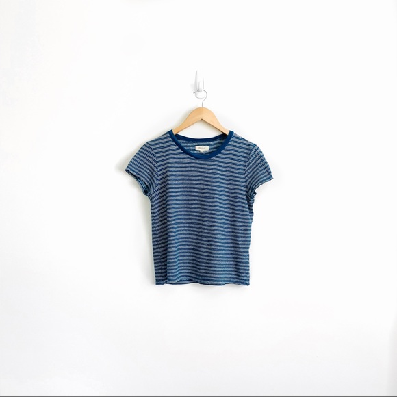 Madewell Tops - Madewell Lo-Fi Shrunken Tee in Fairbury Stripe